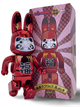 Статуэтка Bearbrick x Daruma x Rabbit Red 400% 28 см Medicom Toy Хромированный заяц - изображение 5