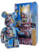 Статуетка Bearbrick x Andy Warhol x JEAN-MICHEL BASQUIAT #6 400% 28 см Medicom Toy Абстракція Корона - зображення 7
