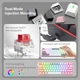 Механическая клавиатура с подсветкой Redragon Fizz K6K617RGB-WP проводная RGB на красных свичах для ПК розовая - изображение 4