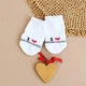 Носки для младенцев с надписью I love mum and dad 62-68 см 10 белый SD4-LoveMamDad-10 Ladan - изображение 2