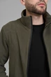 Спортивный костюм мужской тройка Handy Wear Military весна осень с кофтой на замке хаки + футболка черная S - изображение 4