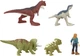 Мини Фигурки Динозавров 5 шт Столкновение Карнотавров Jurassic World Dominion Carnotaurus Clash - изображение 3