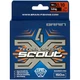 Шнур Brain Scout 4X 150m (fluoro orange) 0.100mm 5.8kg - изображение 2