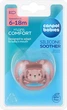Canpol babies Пустушка силіконова симетрична 6-18 міс CUTE ANIMALS - рожевий 34/925_pin 5901691889446 - изображение 1