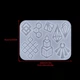 Силиконовая форма Finding Молд подвески кулоны геометрические абстракция Белый 120 мм x 92 мм - изображение 3
