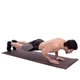 Килимок для йоги Льняний (Yoga mat) двошаровий 6мм SP-Sport Luxury (розмір 185x62x0, 6см, джут, Темно-коричневий) - зображення 4