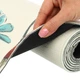 Килимок для йоги Льняний (Yoga mat) двошаровий 3мм Record (розмір 183x61x0,3см, джут, каучук, бежевий, з квітковим принтом) (FI-7157-2) - изображение 4