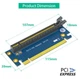 Райзер угловой 90 градусов для видеокарты высокий поворотный вынос PCI-E 3.0 16x Rev 3.0 Синий - изображение 3
