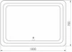 Зеркало VOLLE Luna Tanga 1648.521217 100x70 с LED-подсветкой - изображение 5