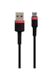 Кабель Baseus Cafule Cable USB Micro 2.4A 1m Red Black (CAMKLF-B91) - изображение 2