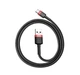 Кабель Baseus cafule Cable USB For Type-C 1m Red/Black(CATKLF-B91) - зображення 3