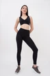 Женские спортивные легинсы с моделирующим швом Giulia LEGGINGS SHAPE S/M Black-black, эластичные, повседневные - изображение 4
