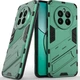 Защитный чехол с подставкой Deexe Bibercas для Realme 12 / 12 Plus - Green - изображение 1