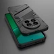 Защитный чехол с подставкой Deexe Bibercas для Realme 12 / 12 Plus - Black - изображение 3
