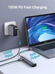 Концентратор 5-in-1 USB Type-C UGREEN CM418 гигабитный Ethernet адаптер RJ45 HDMI 4K HUB USB 5Gbps с дополнительным питанием PD 100W Сетевая карта Grey (10919) - изображение 6