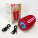 Портативна Bluetooth-колонка TG653 USB з ремінцем, потужна переносна акустична колонка. Колір: червоний - зображення 1