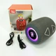 Портативная колонка TG655 5W с RGB подсветкой и ремешком, Громкая блютуз колонка. Цвет: серый - изображение 8