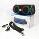 Портативная колонка TG642 с RGB подсветкой и ремешком. Цвет: черный - изображение 1