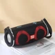 Портативная колонка TG642 с RGB подсветкой и ремешком. Цвет: черный - изображение 3