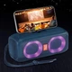Портативна колонка TG333 2x5W з RGB підсвічуванням, гучна блютуз колонка. Колір: синій - зображення 3