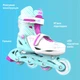 NEON Роликові ковзани Inline Skates Бірюзовий (Розмір 34-38) - зображення 4
