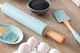 ARDESTO Скалка для тесту Tasty baking, блакитний, 43,5 см, силикон, дерево. - зображення 3
