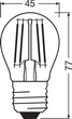 Osram Лампа світлодіодна LED P60 5.5W (806Lm) 2700K E27 філамент - зображення 3
