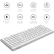 Клавіатура OfficePro SK985W Wireless/Bluetooth White (SK985W) - зображення 10