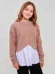 Подростковый свитшот оверсайз для девочки Smil 116644 152 см Мокко (4824039325608) - изображение 1