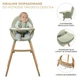 Стульчик для кормления 2 в 1 Kinderkraft Fini 2 Green, 5902533924516 - изображение 3