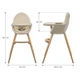 Стільчик для годування 2 в 1 Kinderkraft Fini 2 Beige, 5902533924493 - зображення 6