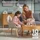 Стільчик для годування 2 в 1 Kinderkraft Fini 2 Grey, 5902533924509 - зображення 8