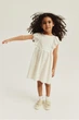Платье из джерси с воланами кремовое H&M 122-128см (400097392) - изображение 3