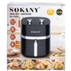 Мультипіч SOKANY SK-10024 на 6,5 л аерофритюрниця з терморегулятором, Аерогриль Чорний - изображение 7
