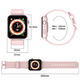 Смарт-годинник Blackview R30 Pro TFT 1.85'' Bluetooth IP68 280мАг RTL8763EWE Pink (6931548317425) - зображення 6