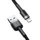 Кабель Baseus USB - Lightning 0.5 метра 2.4A Cafule black/gray (CALKLF-AG1) - изображение 2