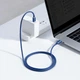 Кабель Baseus Type-C - Type-C 100W 5A 1.2 метри Crystal Shine Blue (CAJY000603) - зображення 9