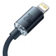 Кабель Baseus Type-C - Lightning 1,2м PD 20W Crystal Shine Black (CAJY000201) - изображение 8