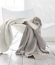 Хлопковый плед JOOP Uni-Doubleface SAND-PERGAMENT 150x200 см песочный беж - изображение 3