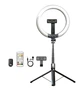 Комплект блоггера аккумуляторный Aura Blogger LED Pro-100 кольцевая светодиодная лампа Black - изображение 1