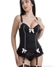 Корсет із чашкою Lovehoney S Чорний 267- - зображення 2