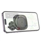 Автомобильный держатель автодержатель HOCO H28 Rainbow ring magnetic car holder air outlet Black (6942007611459) - изображение 6