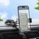 Тримач в машину Hoco H27 Rock push-type car holder (center console) чорний - зображення 8