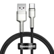 Кабель Baseus Cafule Series Metal Data Cable USB to Type-C 66W 2m Black (CAKF000201) - изображение 4