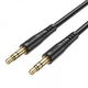 Аудіокабель HOCO UPA24 3.5mm male to 3.5mm male, nylon braid, 1m, Black (6931474789136) - изображение 3