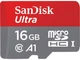 Карта пам'яті microSDHC (UHS-1) SanDisk Ultra A1 16Gb class 10 (98Mb/s, 653x) (adapter SD) (SDSQUAR-016G-GN6MA) - изображение 1