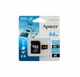 Карта пам'яті microSDXC (UHS-1 U3) Apacer A2 64Gb class 10 V30 (R100MB/s, W80MB/s) (adapter SD) (AP64GMCSX10U8-R) - изображение 3