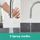 Cмеситель для кухни с выдвижной лейкой HANSGROHE Talis M54 хром латунь 72800000 - изображение 5