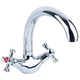 Cмеситель для кухни двухвентильный AQUATICA PL-4B155C хром силумин 9777110 - изображение 1