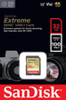 Карта пам'яті SanDisk Extreme SDHC UHS-I 32GB (SDSDXVT-032G-GNCIN) - зображення 2